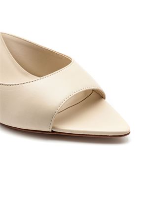 Ivory leather Perni 04 mules GIA BORGHINI | PERNI042010